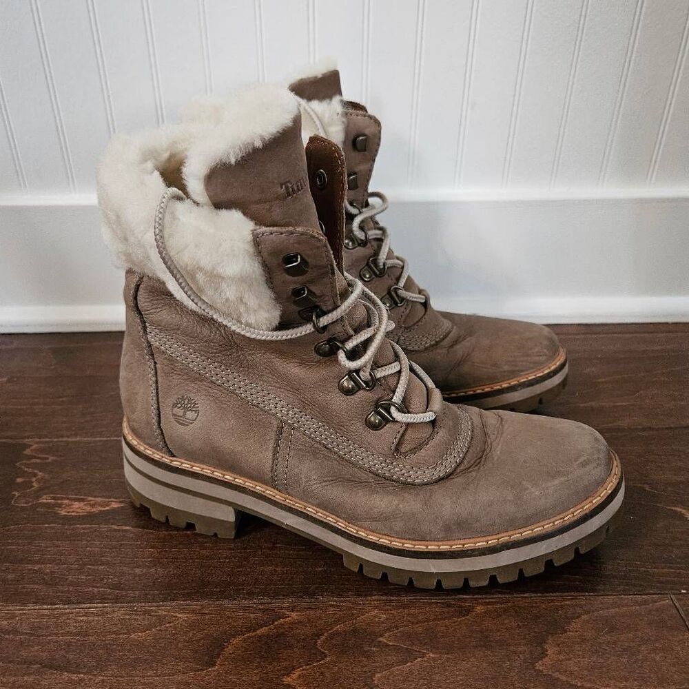 Timberland Faux Fur Lined Snow Boots Size 8